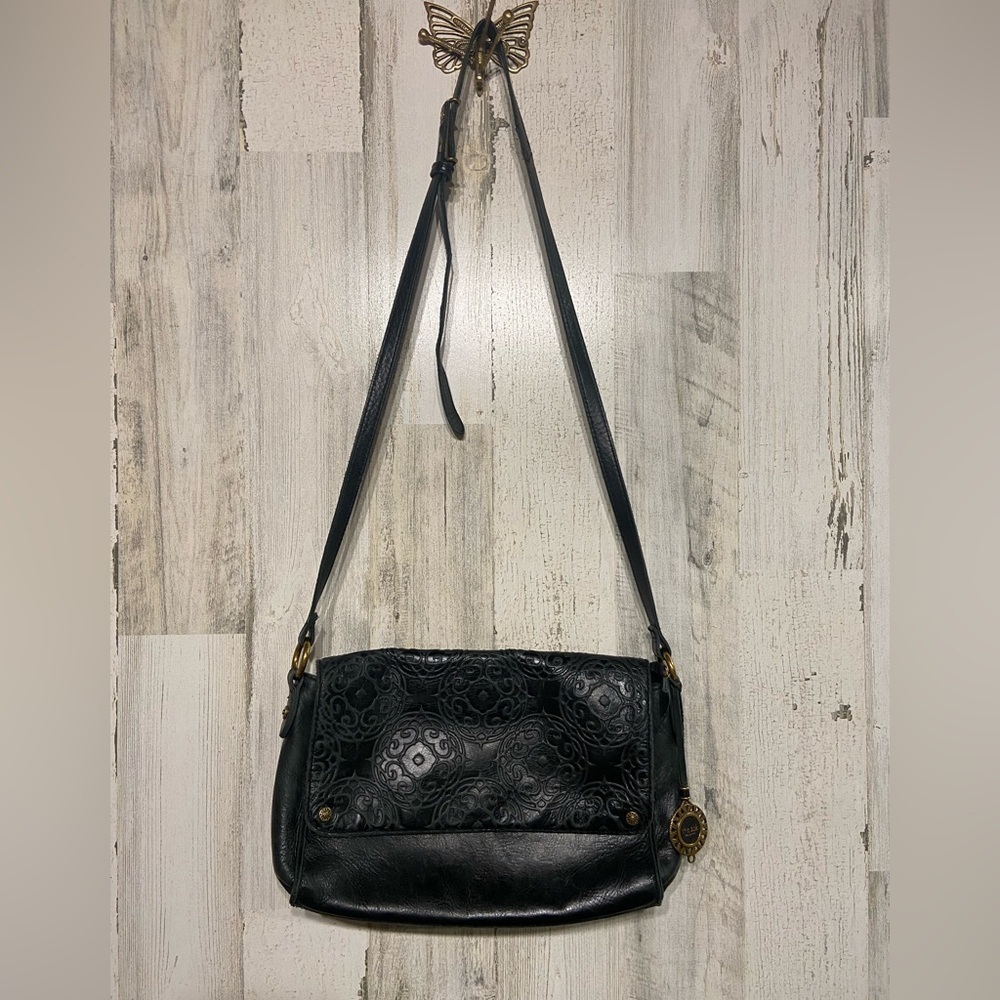 The Sak Collection Flap Black Leather Purse